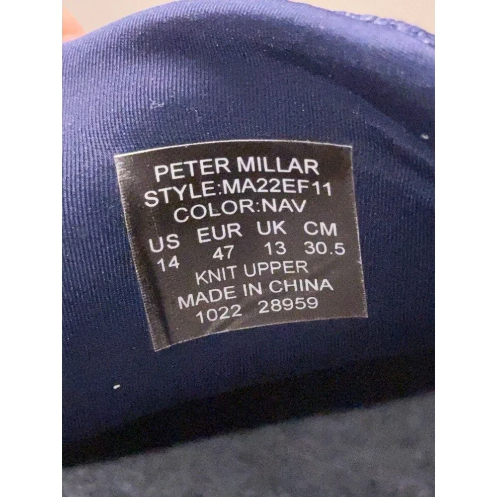 Peter Millar Men’s Crown Sport Hyperlight Apollo Sneaker Shoe MA22EF11 Navy 14